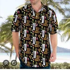 Pittsburgh Pirates ‘Let’s Go Bucs’ Hawaiian Shirt
